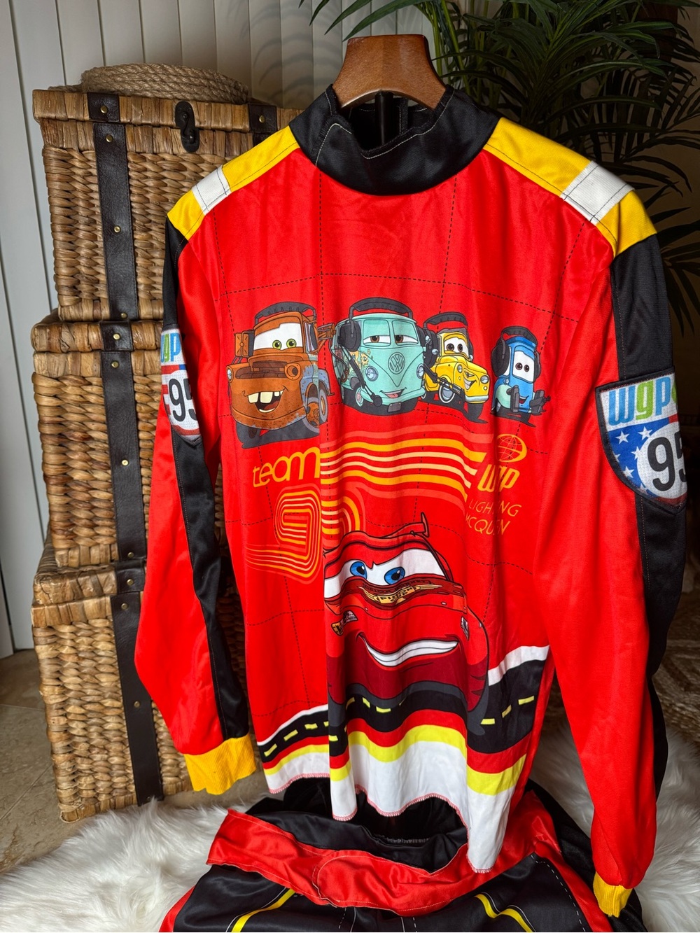 Disneys Cars themed Lightning McQueen men’s costume.. - Picture 2 of 4